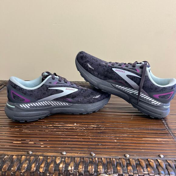 Brooks Adrenaline GTS Black and Purple Women's Size 9 Sneakers Running Walking - Picture 7 of 10